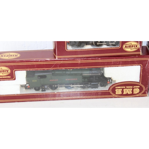 1427 - Model Trains - 2 boxed Airfix model locomotives and 2 carriages