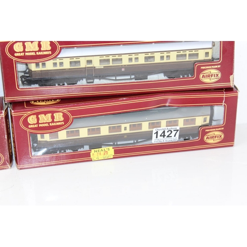 1427 - Model Trains - 2 boxed Airfix model locomotives and 2 carriages