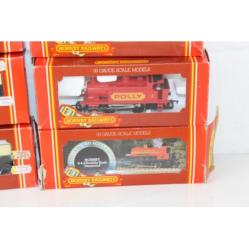 1430 - Model Trains - 3 Hornby 00 Gauge locomotives and 3 carriages all in boxes