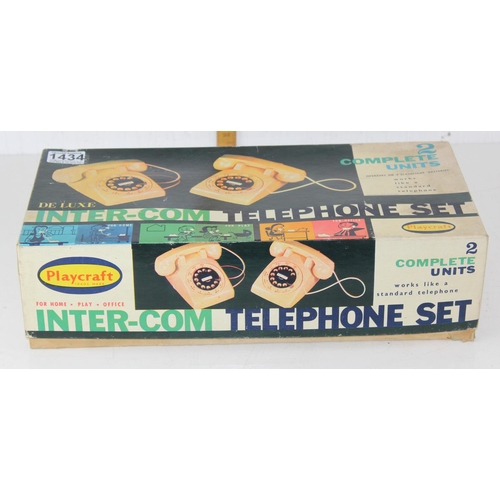 1434 - De Luxe Inter-Com toy Telephone Set in original box