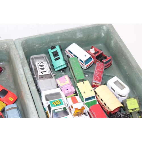 1443 - Qty of diecast model vehicles - mainly Matchbox