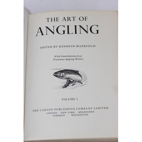 1524 - Books - The Art of Angling by Kenneth Mansfield in 3 volumes