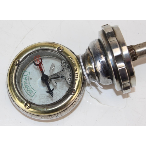 1632 - Early 20th century Wilmot of Birmingham Calormeter (temperature gauge) with chrome plated finish