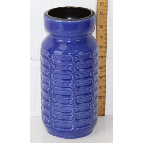 1746a - An unusual blue retro vase - made in Austria