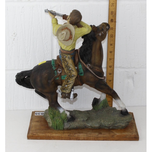 1838 - Figure of a Cowboy on Horse with rifle