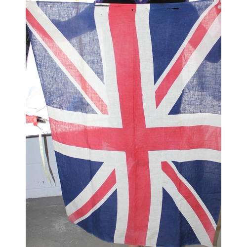 1848 - Two Coronation towels from 1937 – Edward VIII and George VI and a vintage Union Jack.