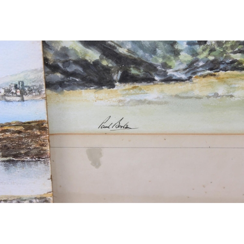 369 - Paul Barton (XX) - 2 watercolour studies of scenes from the Isle of Man