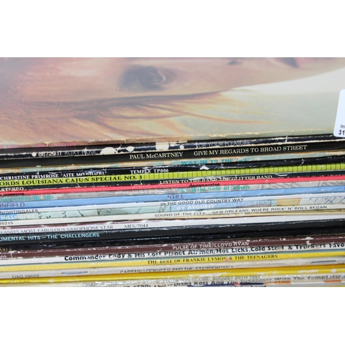 596 - Box of LP records to inc David Bowie