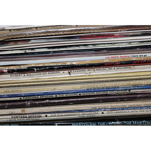 598 - Stack of assorted LP and Vinyl Records