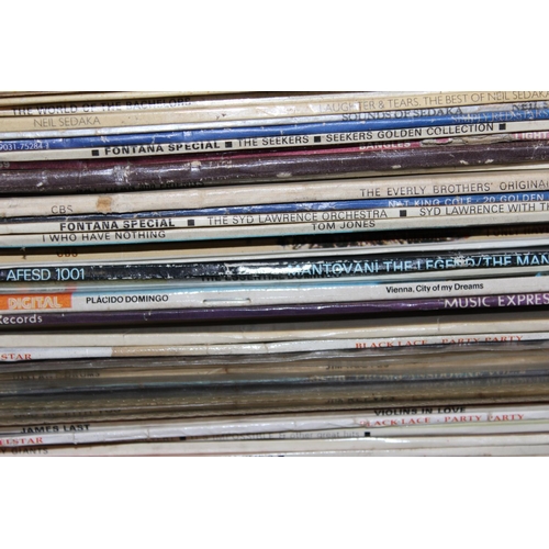 598 - Stack of assorted LP and Vinyl Records