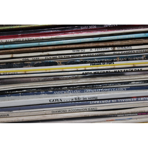 598 - Stack of assorted LP and Vinyl Records