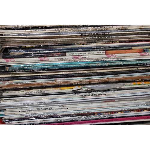 604 - Stack of assorted LP and Vinyl Records