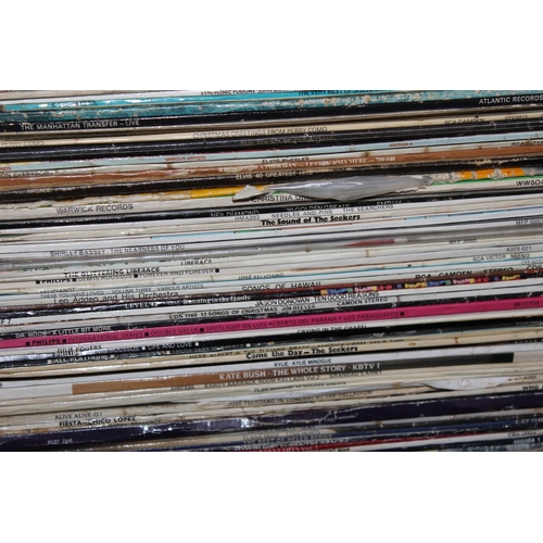 604 - Stack of assorted LP and Vinyl Records