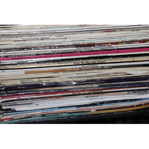 604 - Stack of assorted LP and Vinyl Records