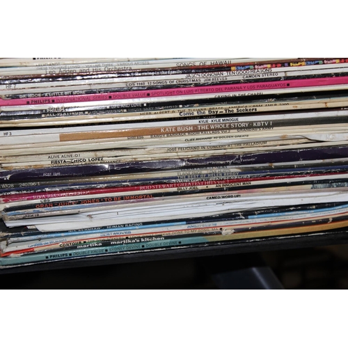 604 - Stack of assorted LP and Vinyl Records