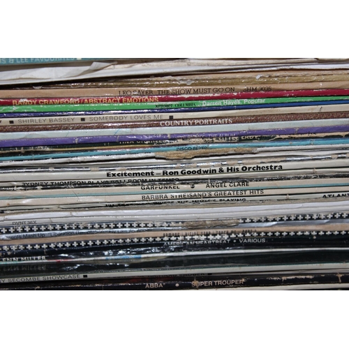 607 - Stack of assorted LP and Vinyl Records