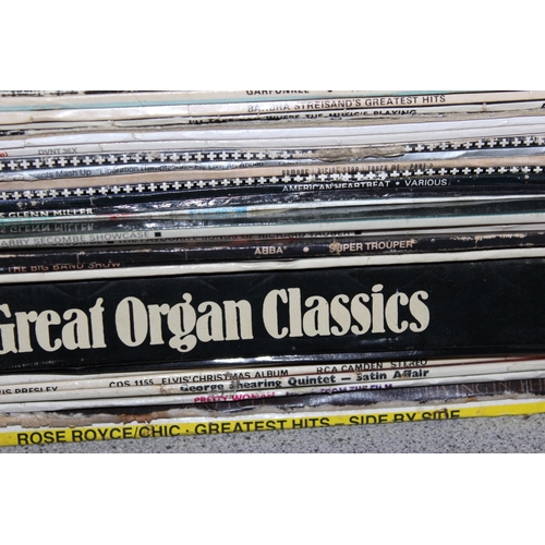 607 - Stack of assorted LP and Vinyl Records