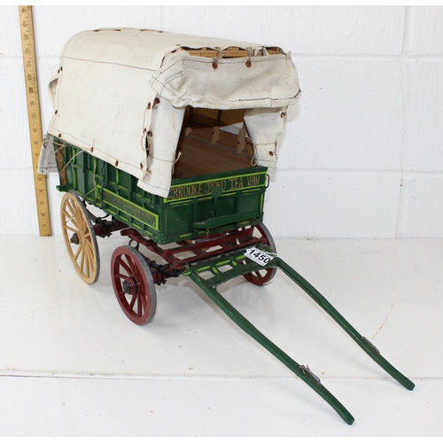 1450 - A vintage wooden scratch built gipsy caravan - Brooke Bond Tea