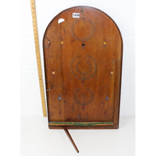 1456 - Vintage wooden bagatelle board