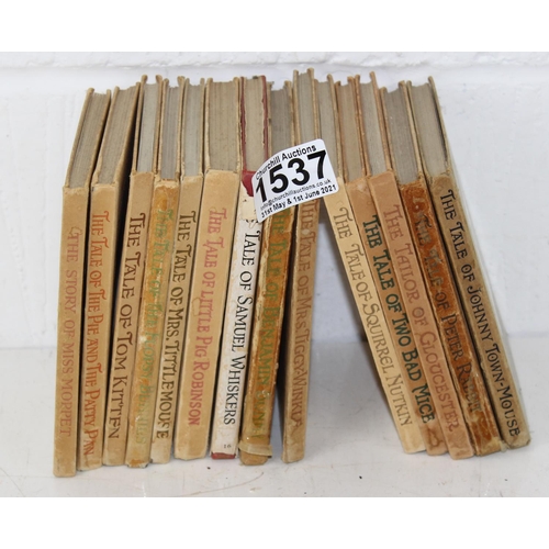 1537 - Qty of vintage Beatrix potter books