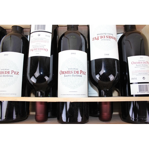 1648 - A case of Chateau Ormes de Pez Saint-Estephe 2007 wine, 12 bottles