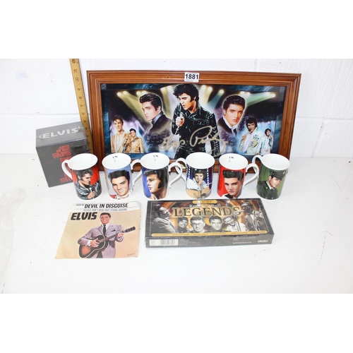 1881 - Qty of Elvis related memorabilia