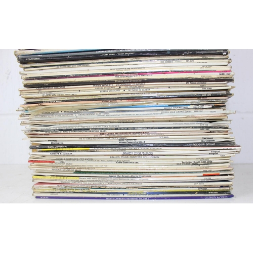 629L - A large stack of LP vinyl records to inc Meatloaf