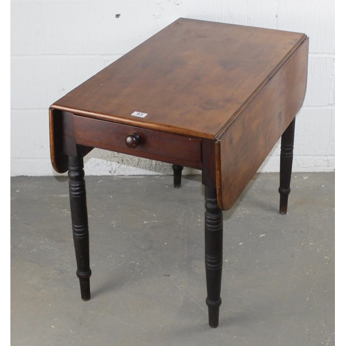 93 - A Victorian Mahogany Pembroke table