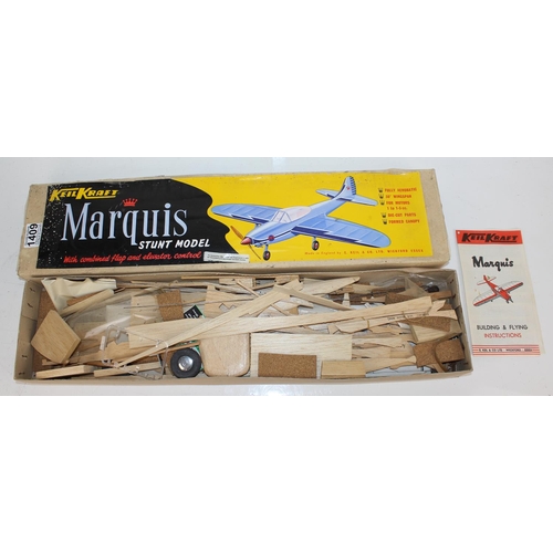 1409 - Vintage Keil Kraft Marquis Stunt Model kit and a Gipsy kit (2)