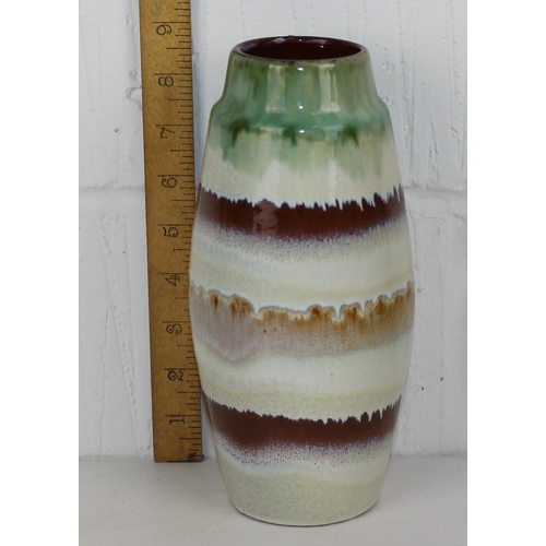 1733 - An unusual retro West German pottery vase with banded decoration