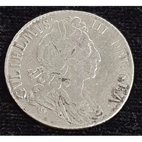 1323 - Great Britain coins - 1697 William III silver sixpence coin