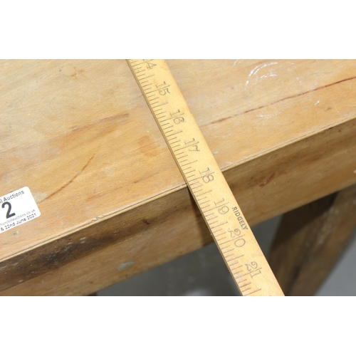 2 - Vintage wooden butchers block