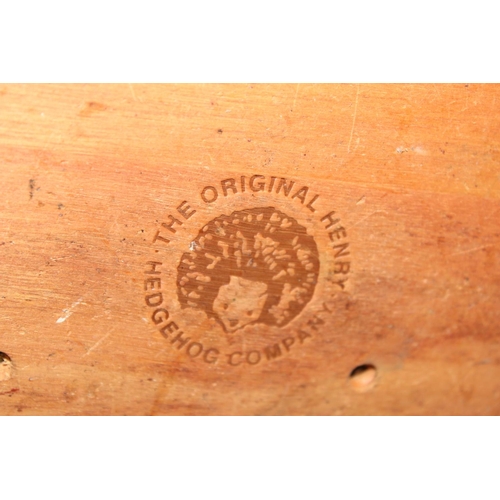 270 - A wooden hedgehog boot cleaner by The Original Henry Hedgehog Company