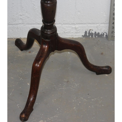 182 - 2 x Antique mahogany tripod wine tables