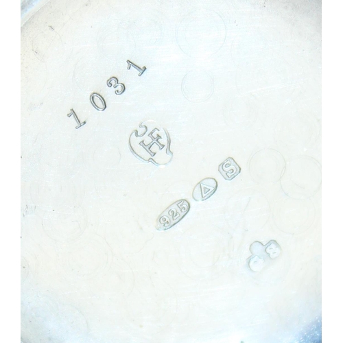 1024 - A WW1 period silver cased full hunter trench watch - case hallmarks for Birmingham import 1917