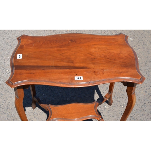 121 - A Victorian mahogany lamp table