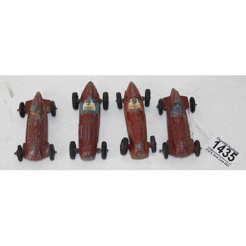 1435 - 4 early Dinky racing cars to inc Alfa Romeo 23F