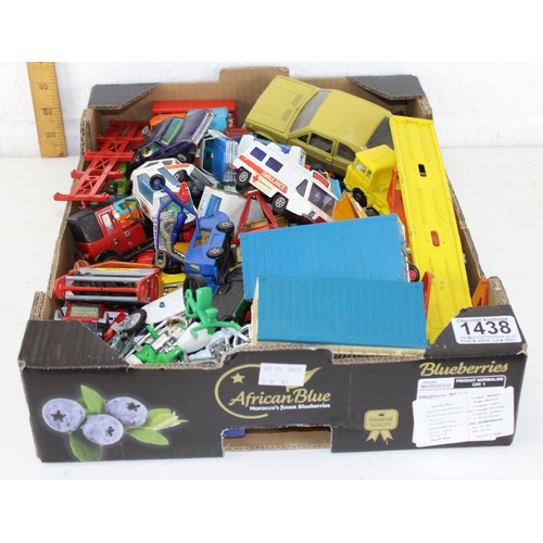 1438 - Qty of assorted toy vehicles - many Matchbox