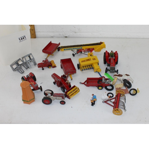 1441 - Qty of farm yard toys - mainly Matchbox