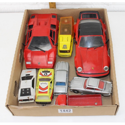 1442 - Model toy Supercars to inc some Corgi James Bond