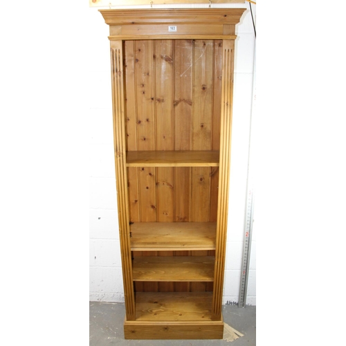 163 - Thin Pine bookcase