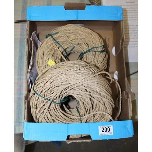 200 - 2 rolls of Danish Cord for restoration