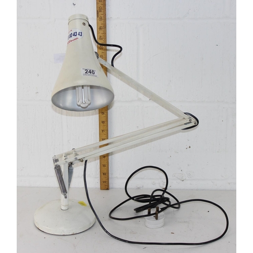 240 - Herbert Terry Anglepoise desk lamp in cream