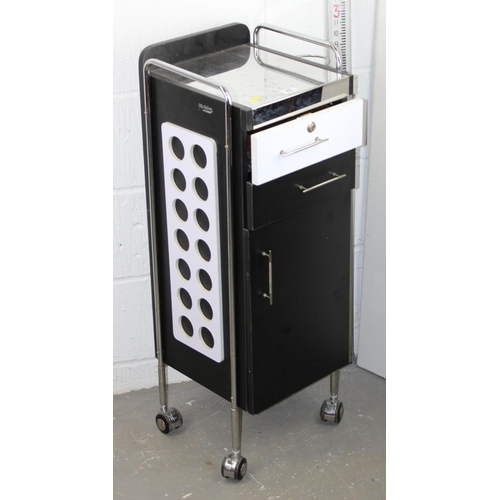 48 - A retro style black and chrome trolley