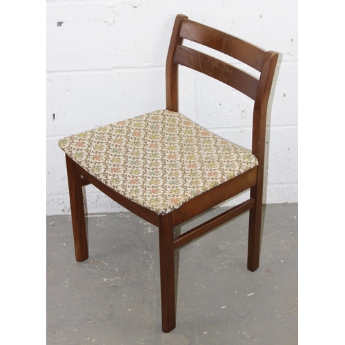 50 - A set of 4 retro dining chairs - possibly Danish