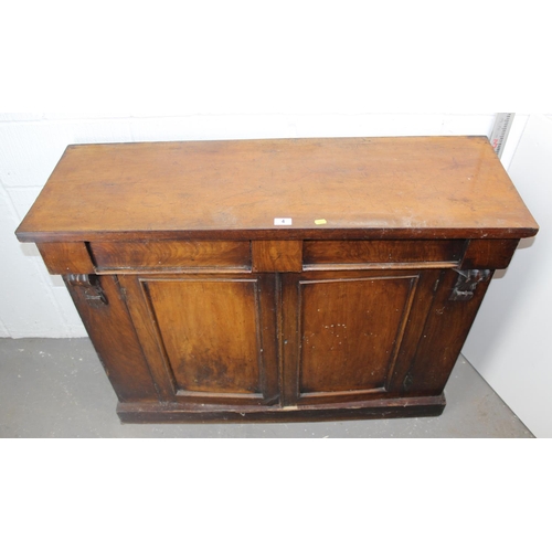 4 - A Victorian mahogany sideboard