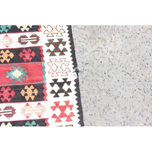 201 - A colourful Kilim runner rug
