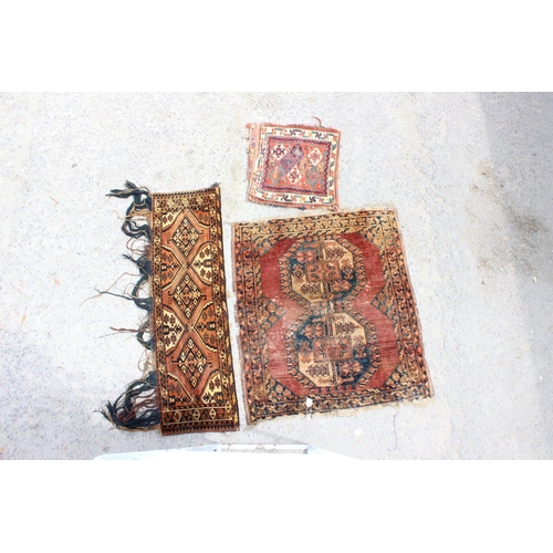 212 - 3 small antique rugs