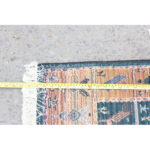 218 - A modern Gabbeh runner rug, decorated with birds