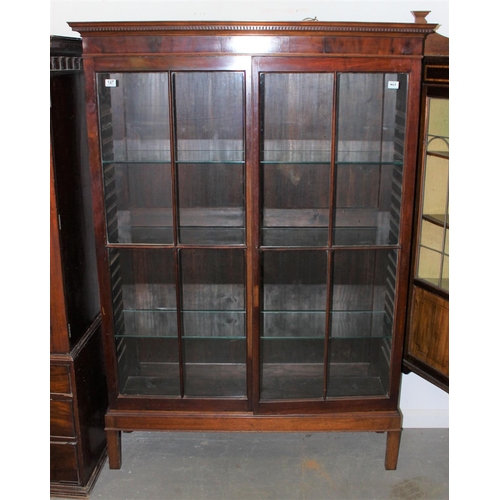 147 - A Victorian/ Edwardian china display cabinet